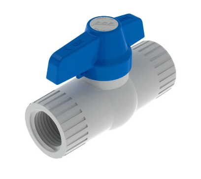VALVULA DE BOLA 1/2" PVC ROSCAR PESADA