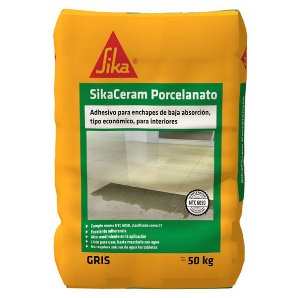 SIKACERAM PORCELANATO GRIS 50.0 KG