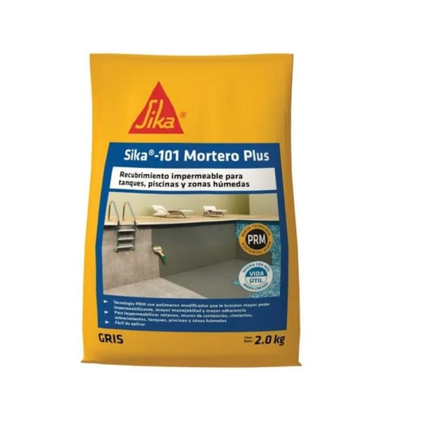 SIKA-101 MORTERO GRIS DE 2,0 KG