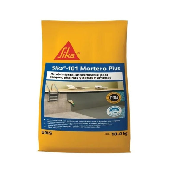 SIKA-101 MORTERO GRIS DE 10 KG
