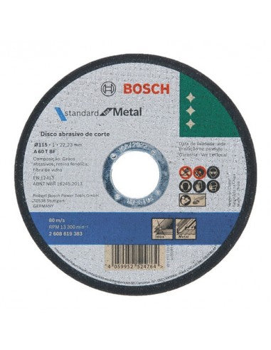 DISCO CORTE 4.1/2" x 1.0 INOX. BOSCH